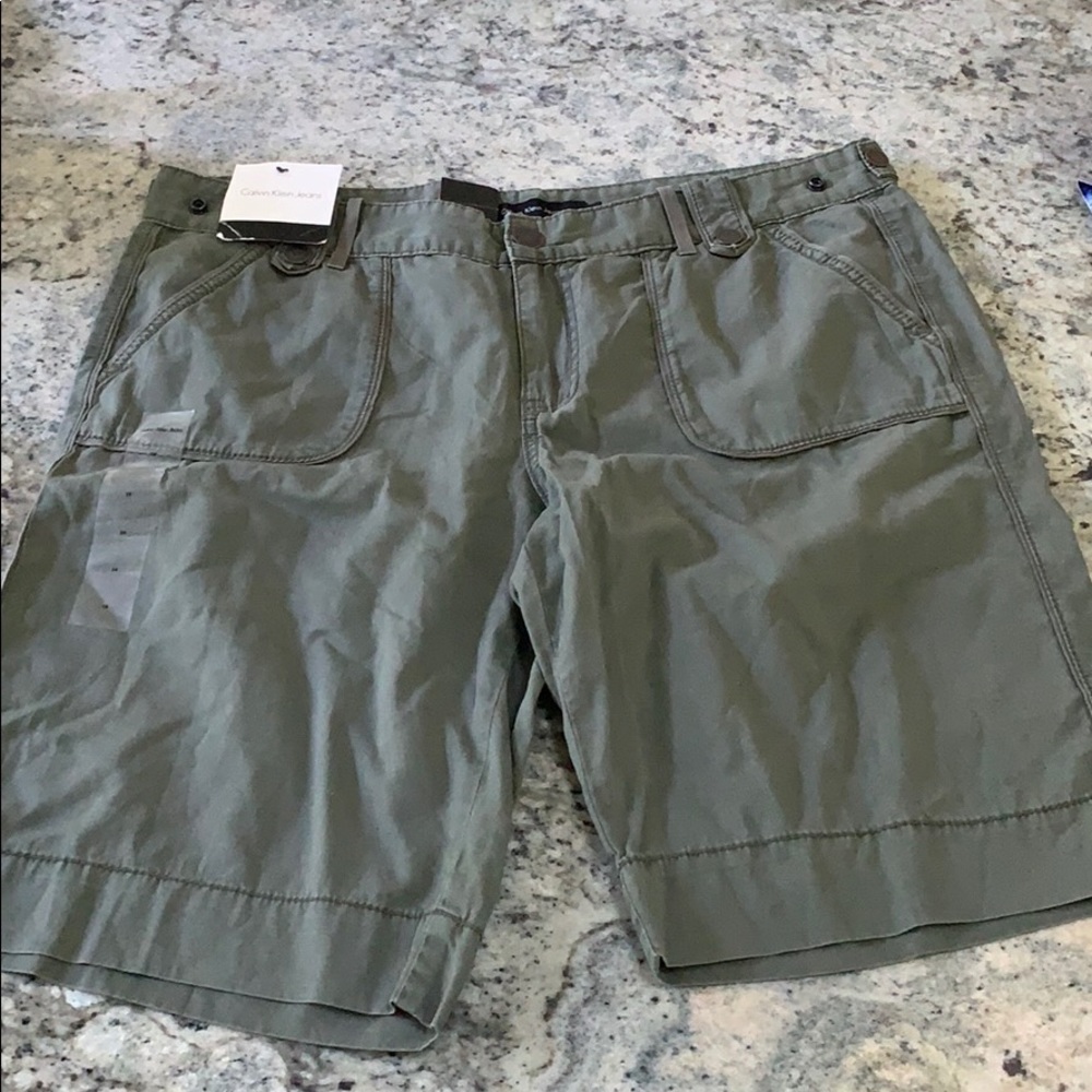 Calvin Klein Army Green Shorts